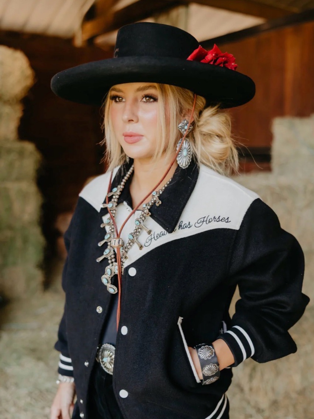 Rodeo Quincy Heaven Has Horses Varsity Jacket